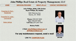 Desktop Screenshot of johnphillipsllc.com